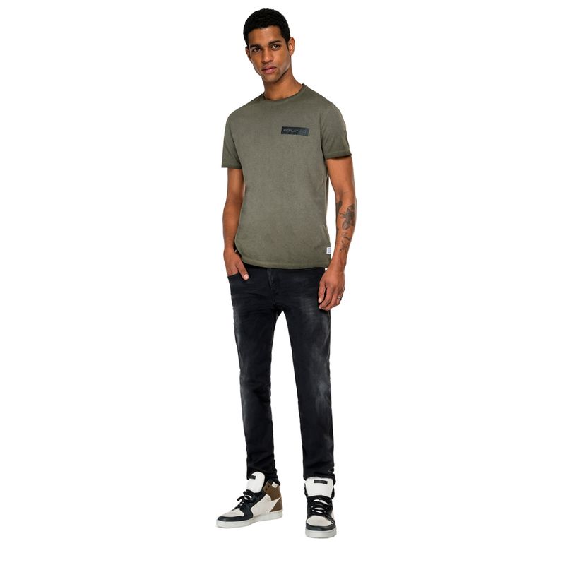 Camiseta-Para-Hombre-Garment-Dyed-Cotton-Jersey-Replay