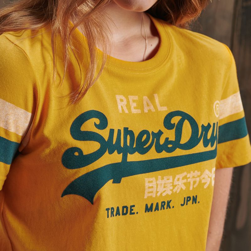 Camiseta-Para-Mujer-Vl-Varsity-Tee-Superdry