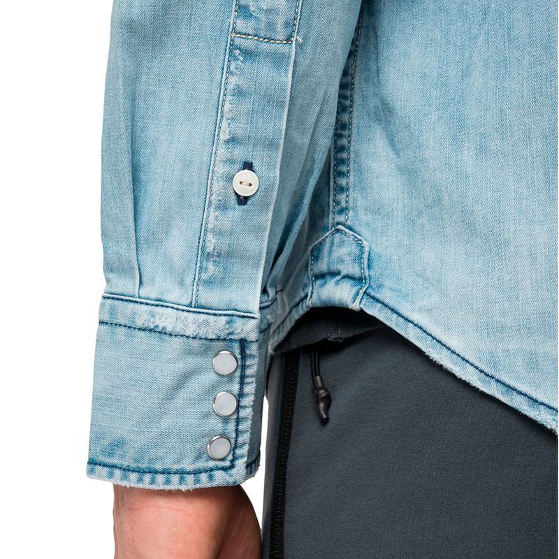 Camisa-Para-Hombre-7-Oz-Deep-Blue-Denim-Replay