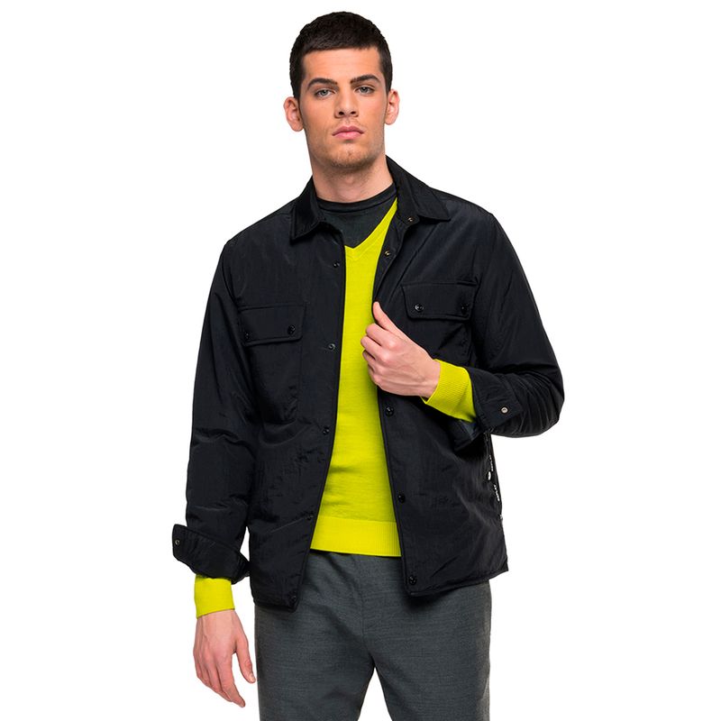 Chaqueta Casual Para Hombre Crinkle Nylon Ripstop Replay 4065, CHAQUETAS