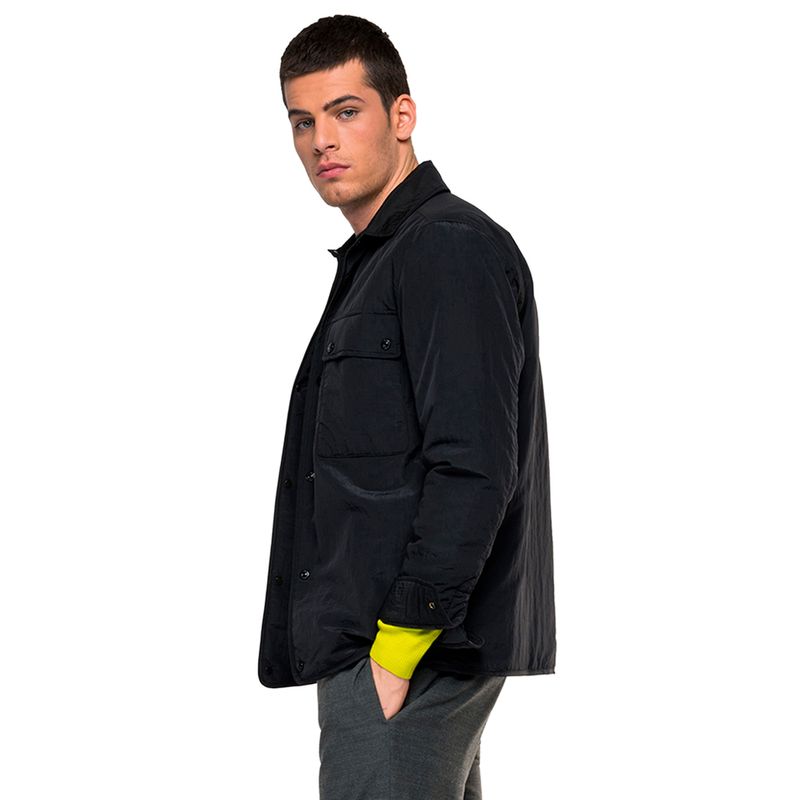Chaqueta-Casual-Para-Hombre-Crinkle-Nylon-Ripstop-Replay