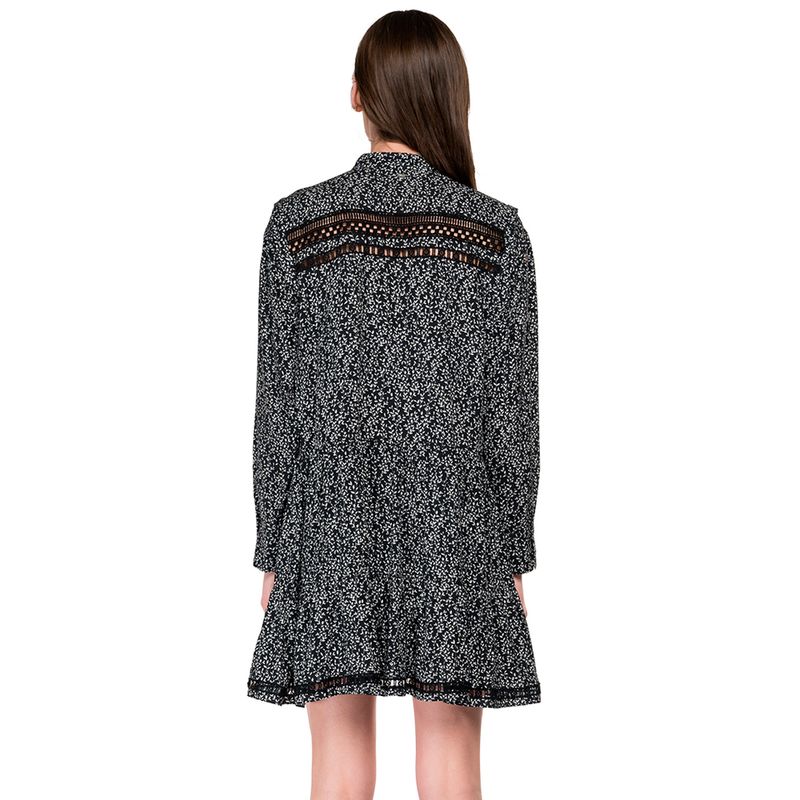 Vestido-Medio-Para-Mujer-All-Over-Printed-Viscose-Plain-Replay