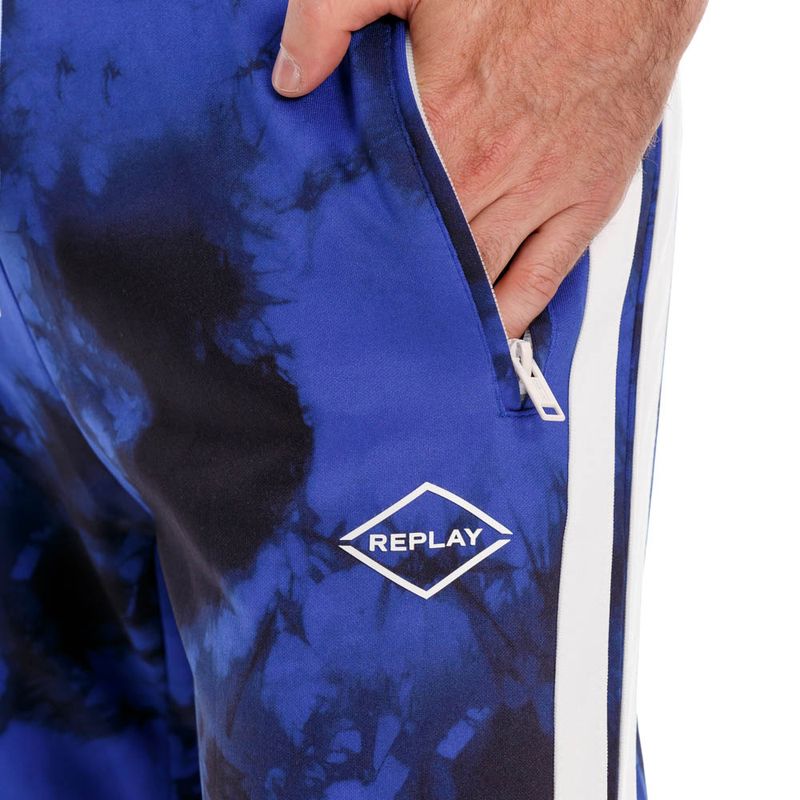 Sudadera-Para-Hombre-All-Over-Tie-Dye-Print-Tech-Fleece-Replay