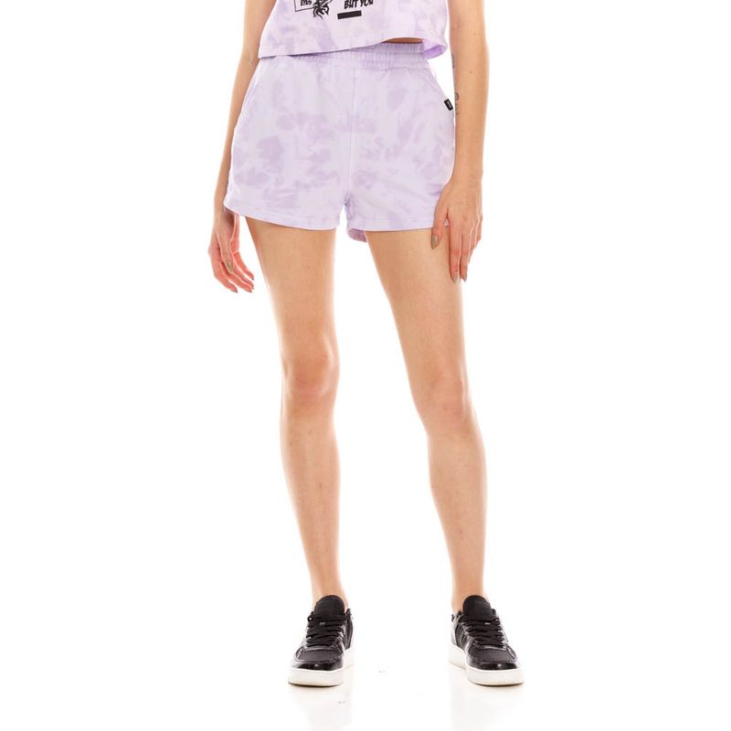 Short morado online mujer