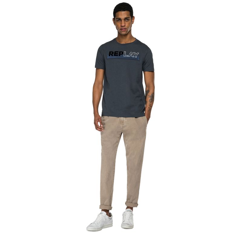 Camiseta-Para-Hombre-Piece-Dyed-Cotton-Jersey-Replay