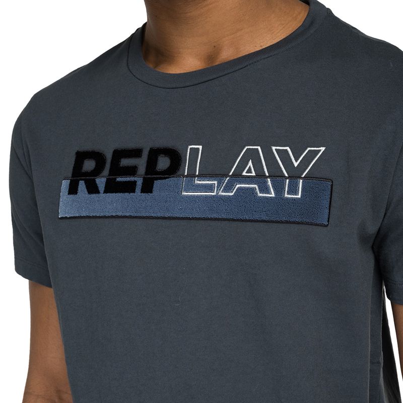 Camiseta-Para-Hombre-Piece-Dyed-Cotton-Jersey-Replay