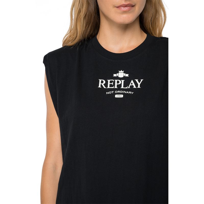 Camiseta Para Mujer Open End Hand Dry Jersey Replay 35112, CAMISETAS