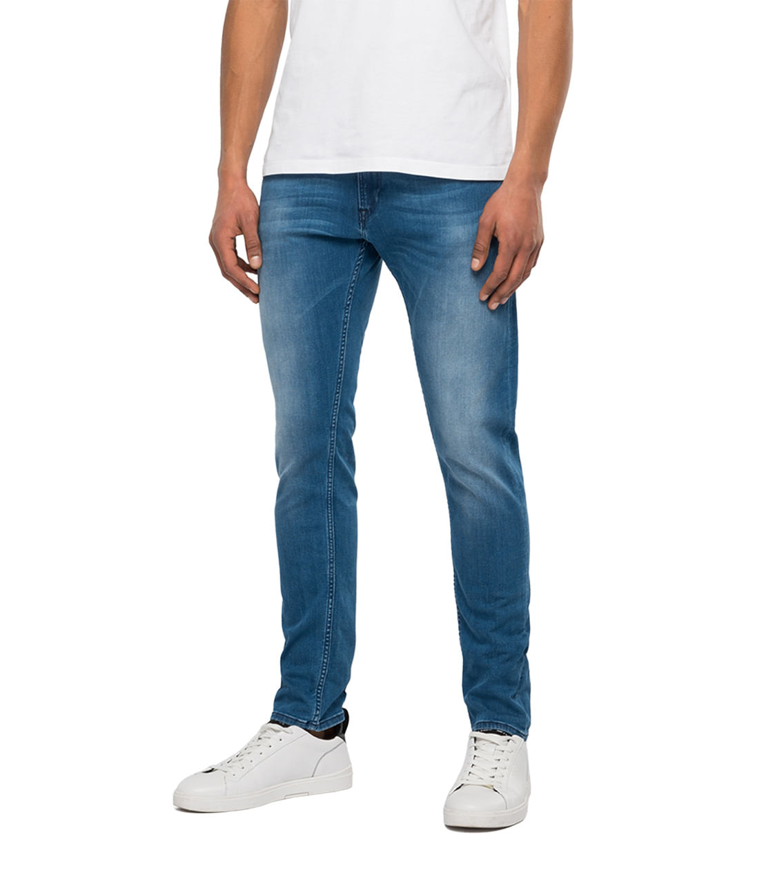 Pantalón Mezclilla Stretch Hombre Opps Jeans Stone Tiger