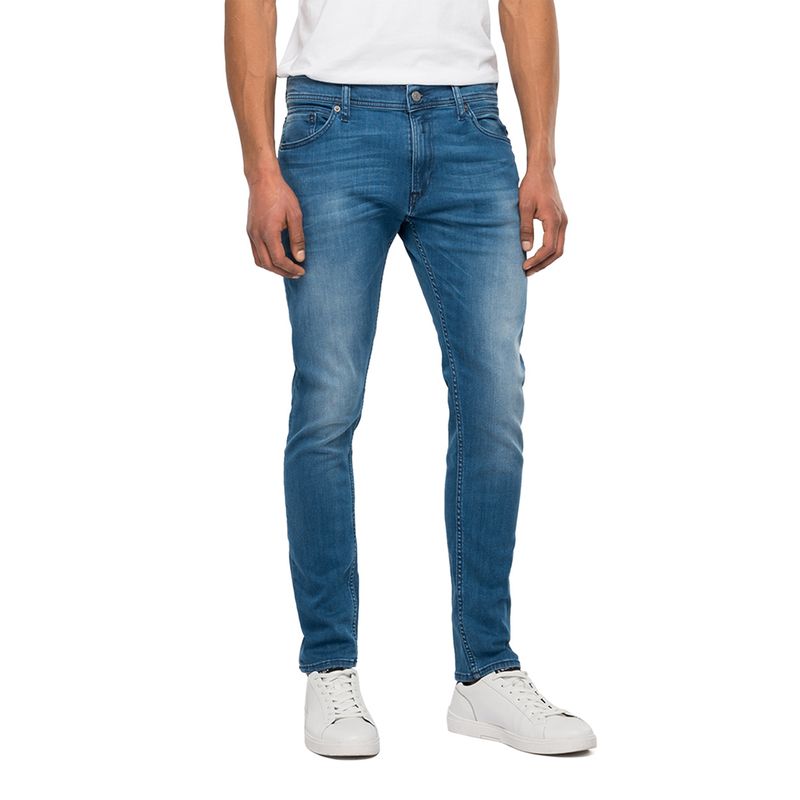 Pantalón Mezclilla Stretch Hombre Opps Jeans Stone Tiger