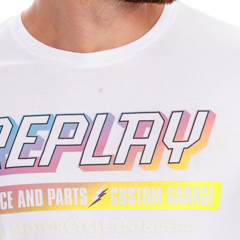 Camiseta-Para-Hombre-Basic-Jersey-Replay