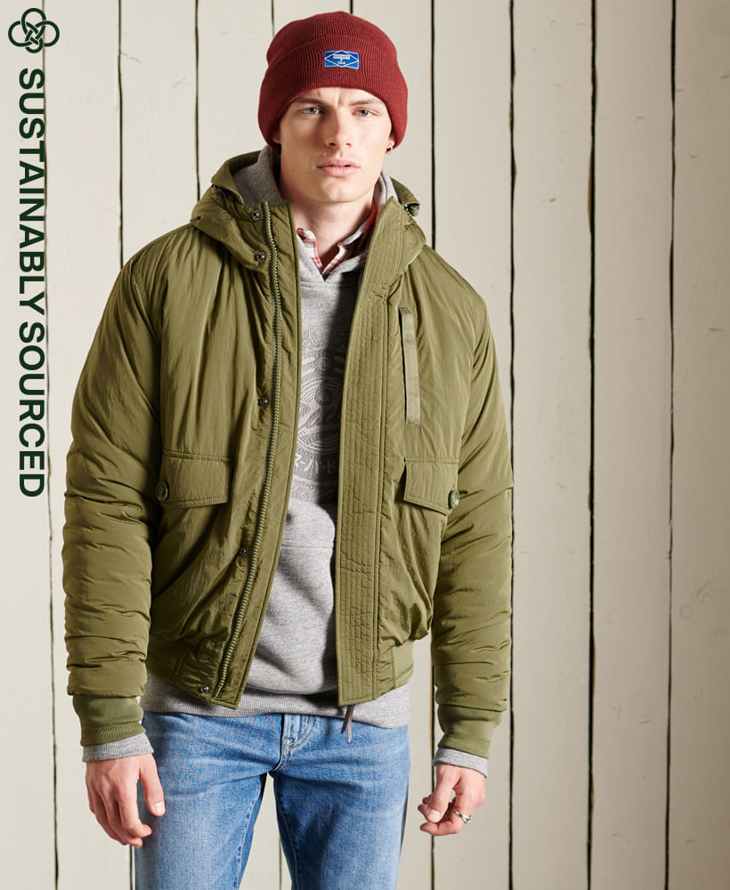 Chaqueta Padded Para Hombre New Military Everest Bomber Superdry 46653