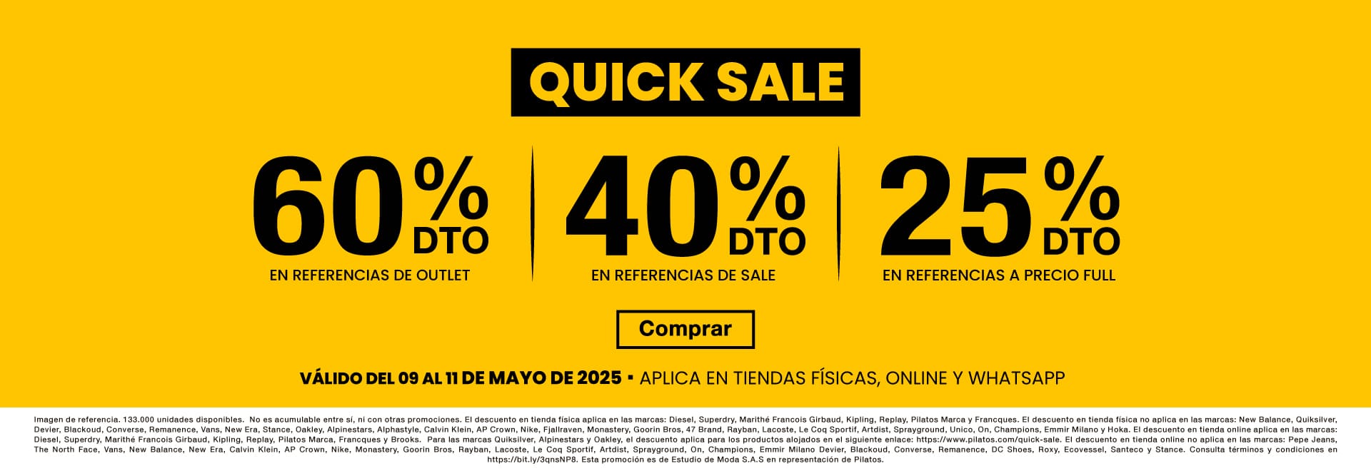 Banner principal Quick Sale